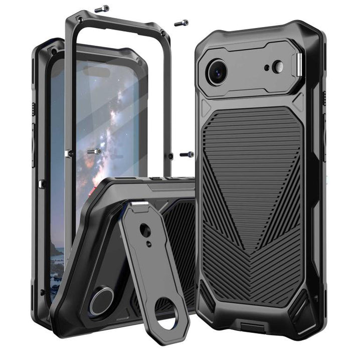 Funda para teléfono con construcción de armadura metálica y clasificación de impermeabilidad IP65., For iPhone 17 Pro Max, For iPhone 17 Pro, For iPhone 17, For iPhone Air
