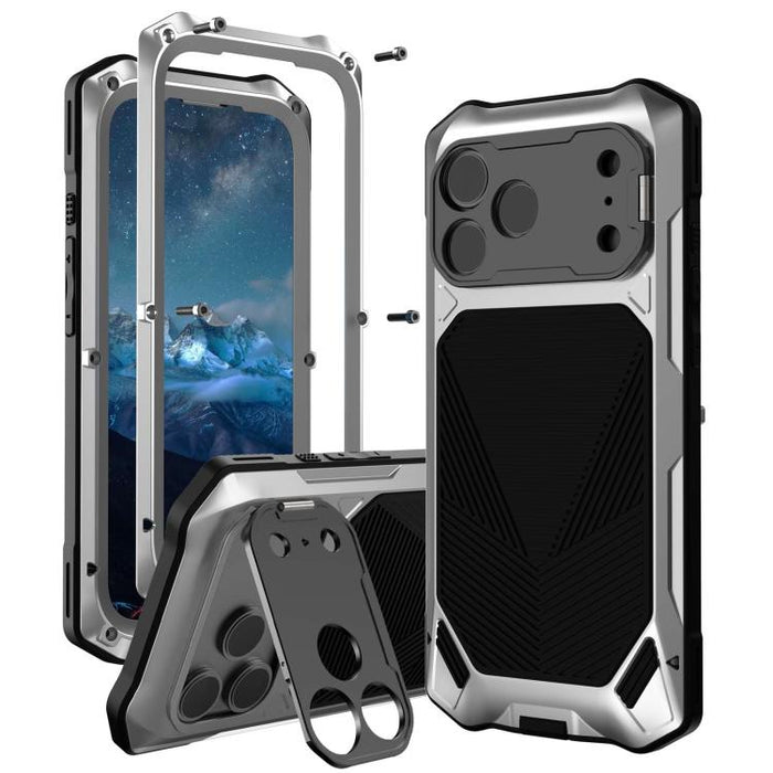 Funda para teléfono con construcción de armadura metálica y clasificación de impermeabilidad IP65., For iPhone 17 Pro Max, For iPhone 17 Pro, For iPhone 17, For iPhone Air