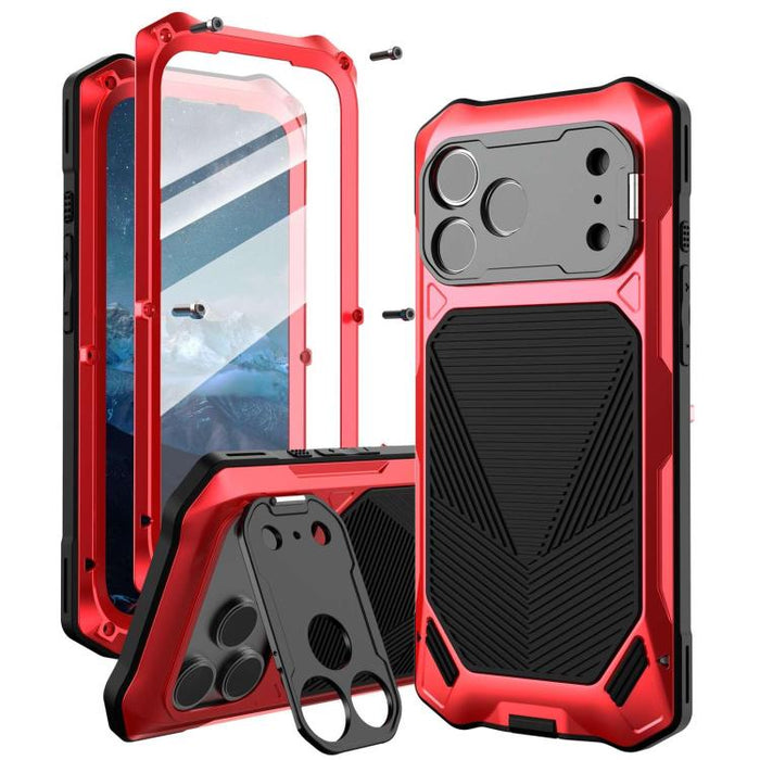 Funda para teléfono con construcción de armadura metálica y clasificación de impermeabilidad IP65., For iPhone 17 Pro Max, For iPhone 17 Pro, For iPhone 17, For iPhone Air