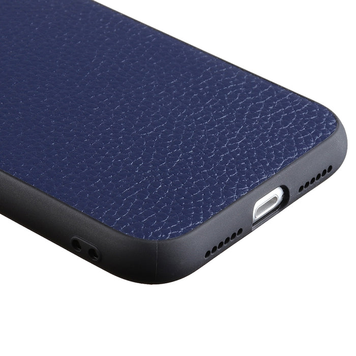 Estuche protector plegable de cuero genuino con textura de Litchi