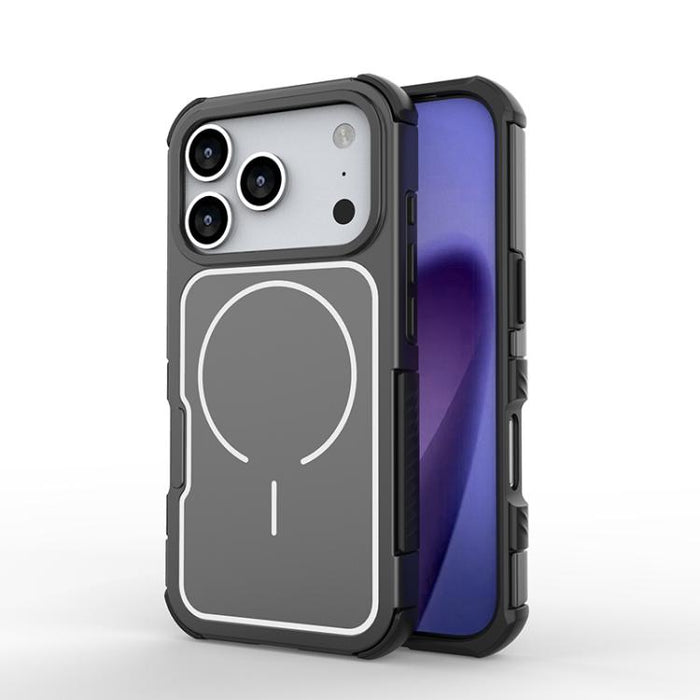Funda para teléfono magnética a prueba de golpes con panel trasero desmontable y marco de aleación de aluminio., For iPhone 17 Pro Max, For iPhone 17 Pro