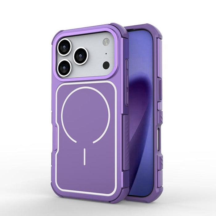Funda para teléfono magnética a prueba de golpes con panel trasero desmontable y marco de aleación de aluminio., For iPhone 17 Pro Max, For iPhone 17 Pro