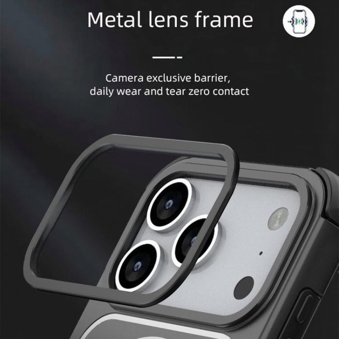 Funda para teléfono magnética a prueba de golpes con panel trasero desmontable y marco de aleación de aluminio., For iPhone 17 Pro Max, For iPhone 17 Pro