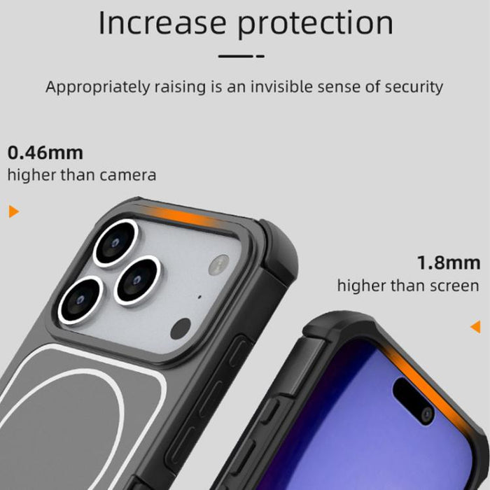 Funda para teléfono magnética a prueba de golpes con panel trasero desmontable y marco de aleación de aluminio., For iPhone 17 Pro Max, For iPhone 17 Pro