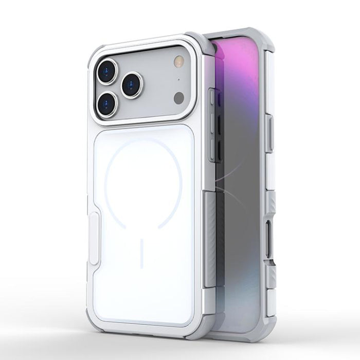 Funda para teléfono magnética a prueba de golpes con panel trasero desmontable y marco de aleación de aluminio., For iPhone 17 Pro Max, For iPhone 17 Pro