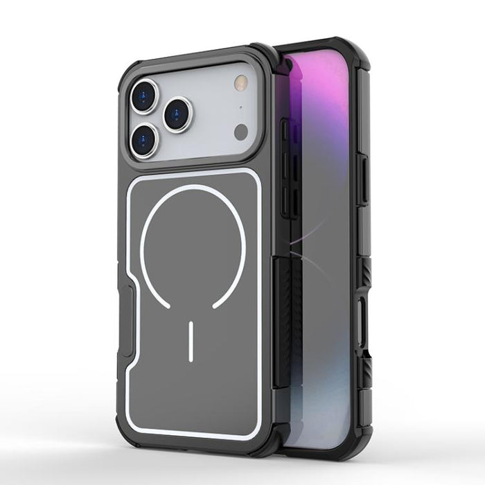 Funda para teléfono magnética a prueba de golpes con panel trasero desmontable y marco de aleación de aluminio., For iPhone 17 Pro Max, For iPhone 17 Pro