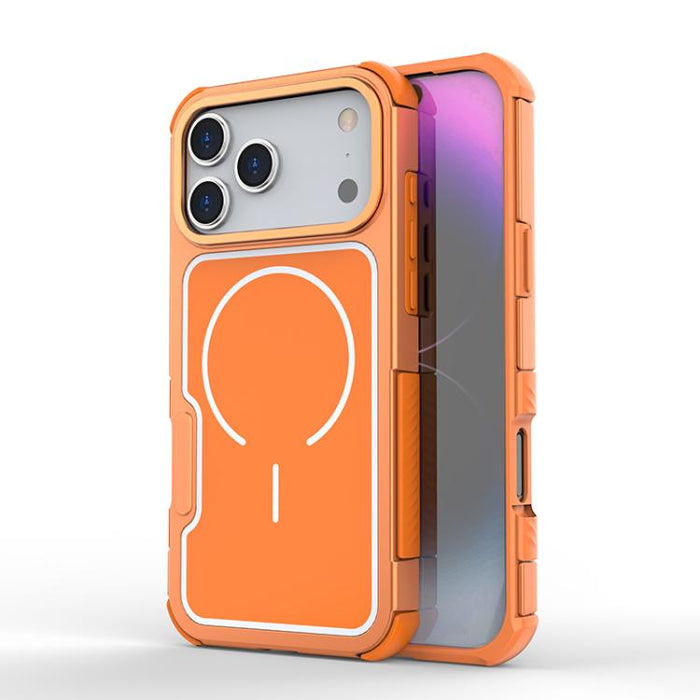 Funda para teléfono magnética a prueba de golpes con panel trasero desmontable y marco de aleación de aluminio., For iPhone 17 Pro Max, For iPhone 17 Pro
