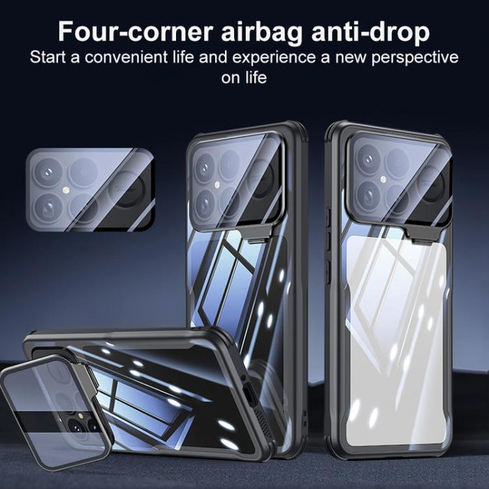 Funda protectora para teléfono Blade transparente de cobertura total con soporte para lente y resistente a los golpes, For Redmi K90, For Redmi K90 Pro Max