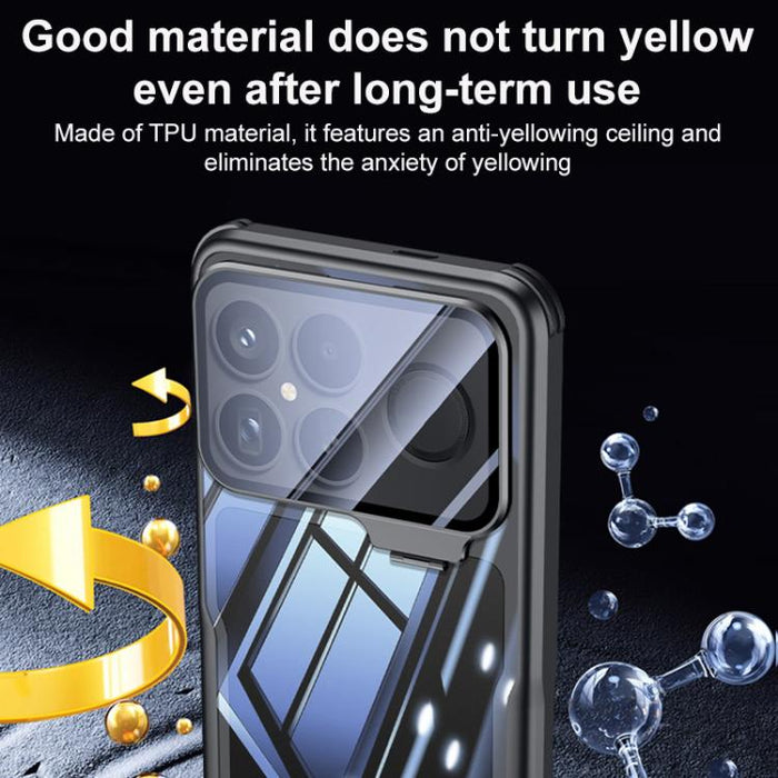 Funda protectora para teléfono Blade transparente de cobertura total con soporte para lente y resistente a los golpes, For Redmi K90, For Redmi K90 Pro Max