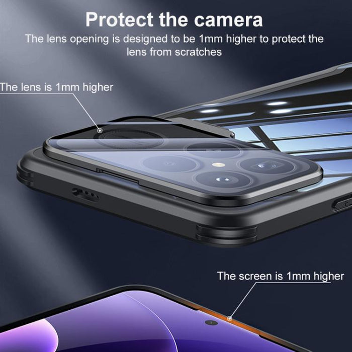 Funda protectora para teléfono Blade transparente de cobertura total con soporte para lente y resistente a los golpes, For Redmi K90, For Redmi K90 Pro Max