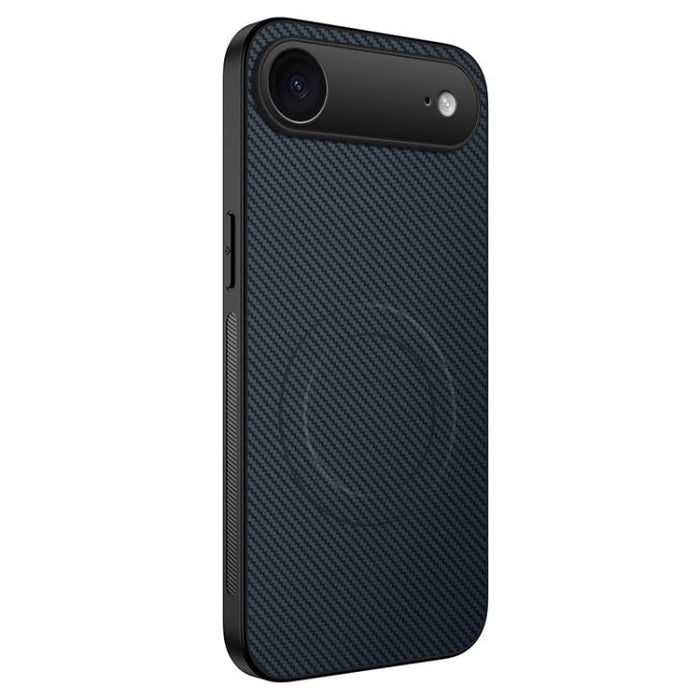 Funda para teléfono híbrida de PC y TPU con textura de fibra de carbono magnética de la serie WANLONFENG TQ, For iPhone 17e / 16e, For iPhone 17 Pro Max, For iPhone 17 Pro, For iPhone 17, For iPhone Air, For iPhone 16 Pro Max, For iPhone 16 Pro        ...