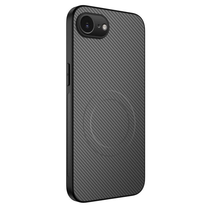 Funda para teléfono híbrida de PC y TPU con textura de fibra de carbono magnética de la serie WANLONFENG TQ, For iPhone 17e / 16e, For iPhone 17 Pro Max, For iPhone 17 Pro, For iPhone 17, For iPhone Air, For iPhone 16 Pro Max, For iPhone 16 Pro        ...