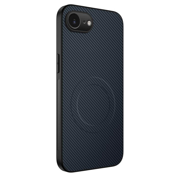 Funda para teléfono híbrida de PC y TPU con textura de fibra de carbono magnética de la serie WANLONFENG TQ, For iPhone 17e / 16e, For iPhone 17 Pro Max, For iPhone 17 Pro, For iPhone 17, For iPhone Air, For iPhone 16 Pro Max, For iPhone 16 Pro        ...