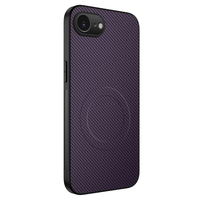 Funda para teléfono híbrida de PC y TPU con textura de fibra de carbono magnética de la serie WANLONFENG TQ, For iPhone 17e / 16e, For iPhone 17 Pro Max, For iPhone 17 Pro, For iPhone 17, For iPhone Air, For iPhone 16 Pro Max, For iPhone 16 Pro        ...