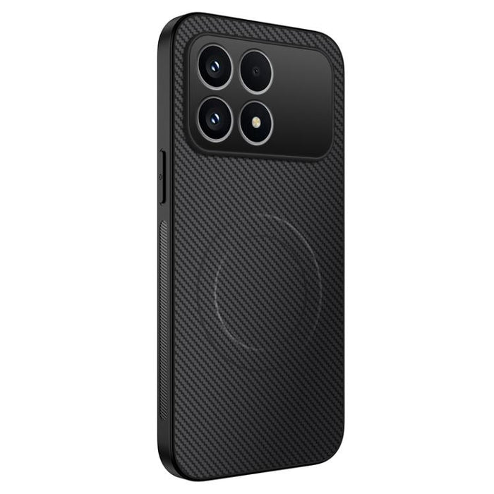 Funda para teléfono híbrida de PC y TPU con textura de fibra de carbono magnética de la serie WANLONFENG TQ, For Redmi A7 Pro 171mm / Poco C85x 5G, For Redmi 15a 5G, For Redmi Turbo 5 Max / Poco X8 Pro Max 5G, For Redmi Turbo 5 5G / Poco X8 Pro 5G     ...