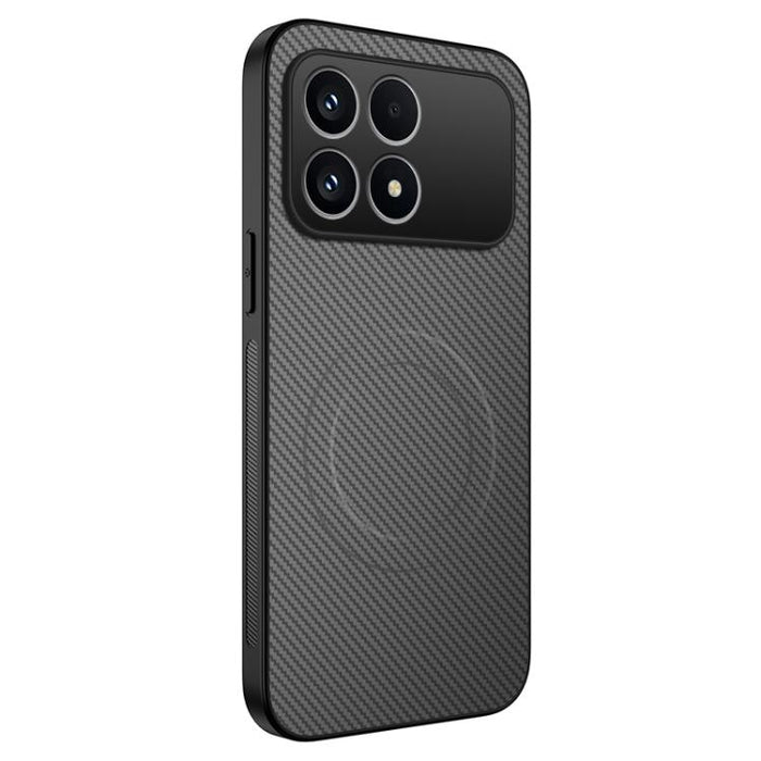 Funda para teléfono híbrida de PC y TPU con textura de fibra de carbono magnética de la serie WANLONFENG TQ, For Redmi A7 Pro 171mm / Poco C85x 5G, For Redmi 15a 5G, For Redmi Turbo 5 Max / Poco X8 Pro Max 5G, For Redmi Turbo 5 5G / Poco X8 Pro 5G     ...