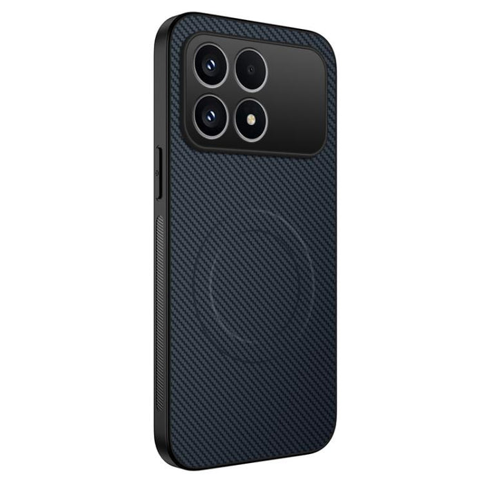 Funda para teléfono híbrida de PC y TPU con textura de fibra de carbono magnética de la serie WANLONFENG TQ, For Redmi A7 Pro 171mm / Poco C85x 5G, For Redmi 15a 5G, For Redmi Turbo 5 Max / Poco X8 Pro Max 5G, For Redmi Turbo 5 5G / Poco X8 Pro 5G     ...