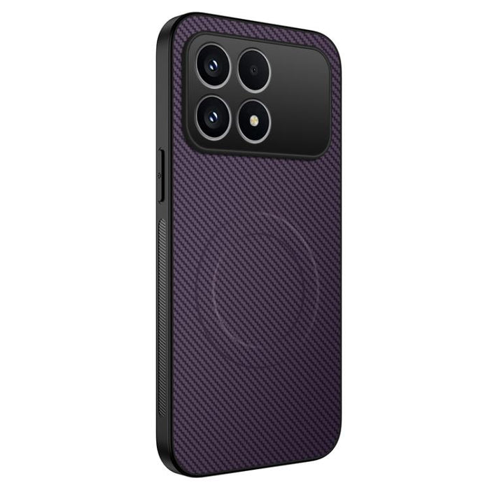 Funda para teléfono híbrida de PC y TPU con textura de fibra de carbono magnética de la serie WANLONFENG TQ, For Redmi A7 Pro 171mm / Poco C85x 5G, For Redmi 15a 5G, For Redmi Turbo 5 Max / Poco X8 Pro Max 5G, For Redmi Turbo 5 5G / Poco X8 Pro 5G     ...
