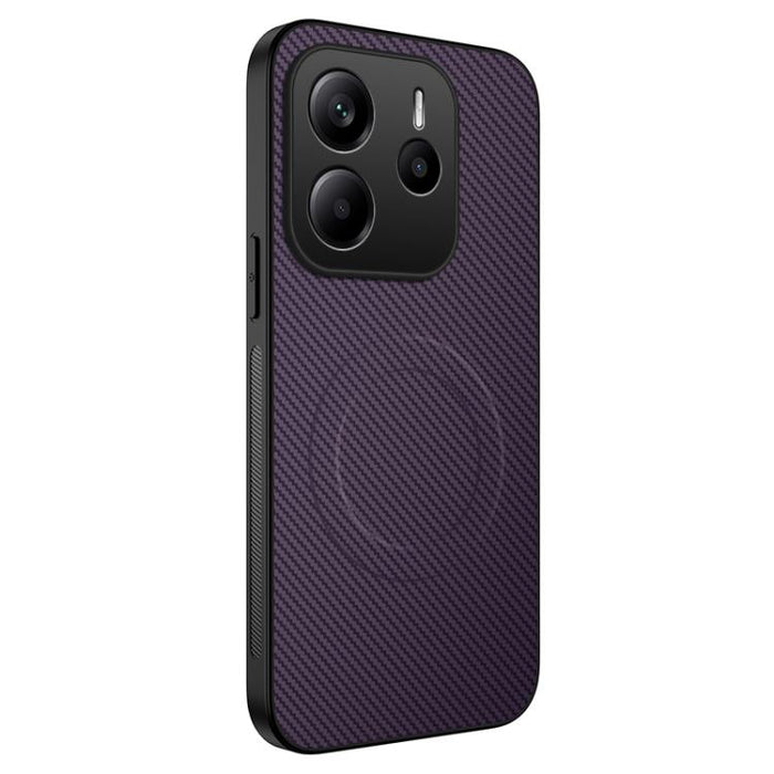 Funda para teléfono híbrida de PC y TPU con textura de fibra de carbono magnética de la serie WANLONFENG TQ, For Redmi A7 Pro 171mm / Poco C85x 5G, For Redmi 15a 5G, For Redmi Turbo 5 Max / Poco X8 Pro Max 5G, For Redmi Turbo 5 5G / Poco X8 Pro 5G     ...