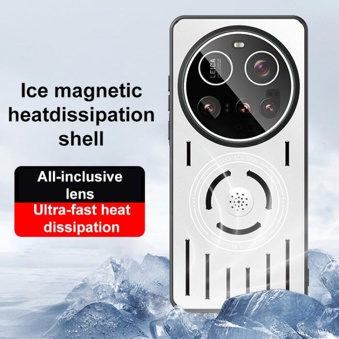 Funda para teléfono con lentes de cobertura total y disipación magnética del calor, con aromaterapia., For Xiaomi 15 Ultra, For Xiaomi 15 Pro, For Xiaomi 15