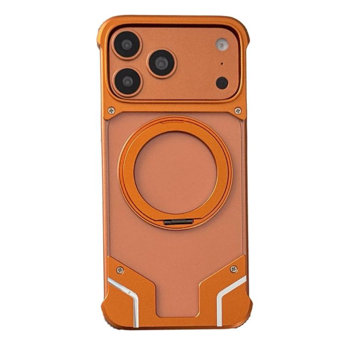 Funda para teléfono con soporte magnético sin marco y transparente para PC, For iPhone 17 Pro Max, For iPhone 17 Pro