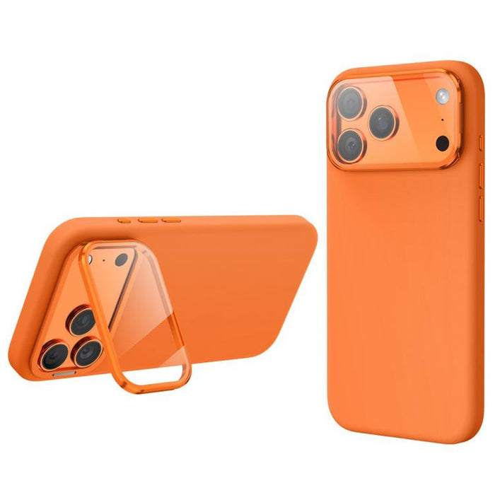 Funda magnética de silicona líquida a prueba de golpes para teléfono con tapa de lente y soporte, For iPhone 17 Pro Max, For iPhone 17 Pro, For iPhone 17, For iPhone 16 Pro Max, For iPhone 16 Pro