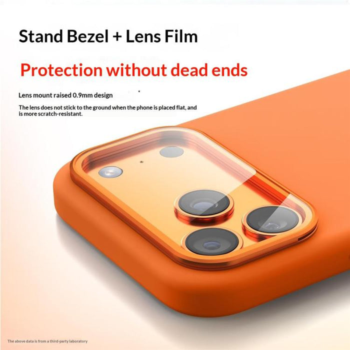 Funda magnética de silicona líquida a prueba de golpes para teléfono con tapa de lente y soporte, For iPhone 17 Pro Max, For iPhone 17 Pro, For iPhone 17, For iPhone 16 Pro Max, For iPhone 16 Pro