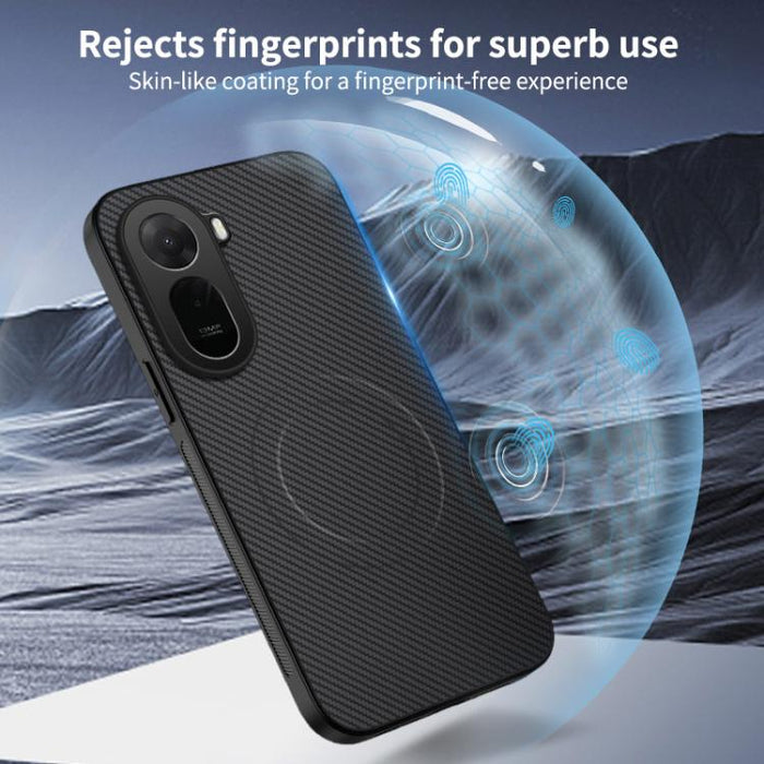 Funda magnética para teléfono WANLONFENG Serie TQ1 con textura de fibra de carbono y 2 protectores de pantalla., For Redmi A7 Pro 171mm / Poco C85x 5G, For Redmi 15a 5G, For Redmi Turbo 5 Max / Poco X8 Pro Max 5G, For Redmi Turbo 5 5G / Poco X8 Pro 5G ...