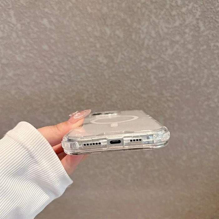 Funda magnética desmontable 3 en 1 con purpurina para teléfono, For iPhone 11