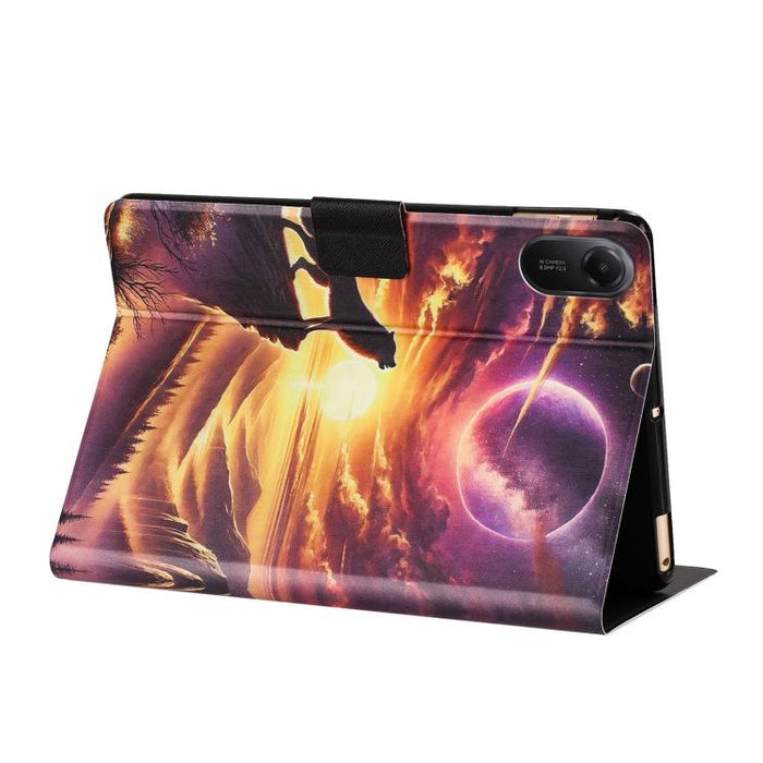 Funda inteligente para tablet de cuero vegano pintado con textura de lichi y voltaje, For Xiaomi Redmi Pad 2 11 2025