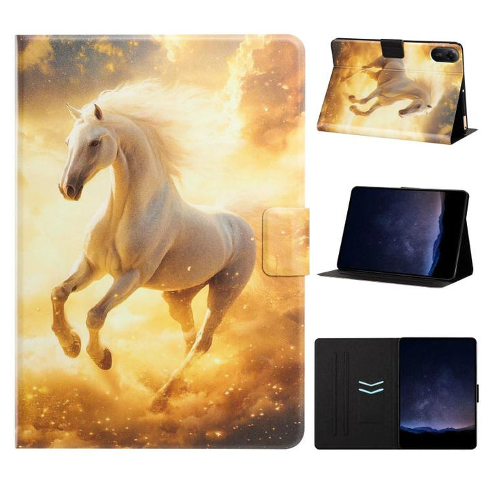 Funda inteligente para tablet de cuero vegano pintado con textura de lichi y voltaje, For Xiaomi Redmi Pad 2 11 2025