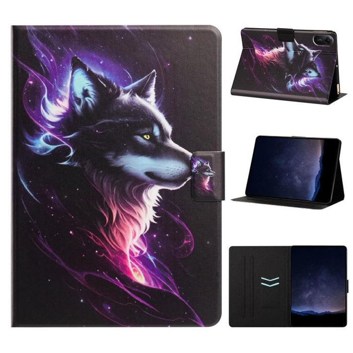 Funda inteligente para tablet de cuero vegano pintado con textura de lichi y voltaje, For Xiaomi Redmi Pad 2 11 2025