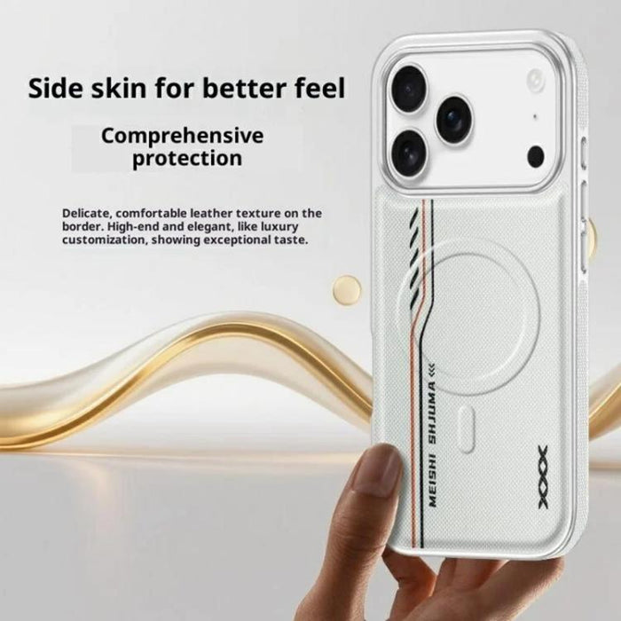 Funda magnética de piel vegana con estampado lineal y textura de diamante para teléfono móvil, For iPhone 17 Pro Max, For iPhone 17 Pro, For iPhone 17, For iPhone Air, For iPhone 16 Pro Max, For iPhone 16 Pro, For iPhone 16, For iPhone 15 Pro Max      ...