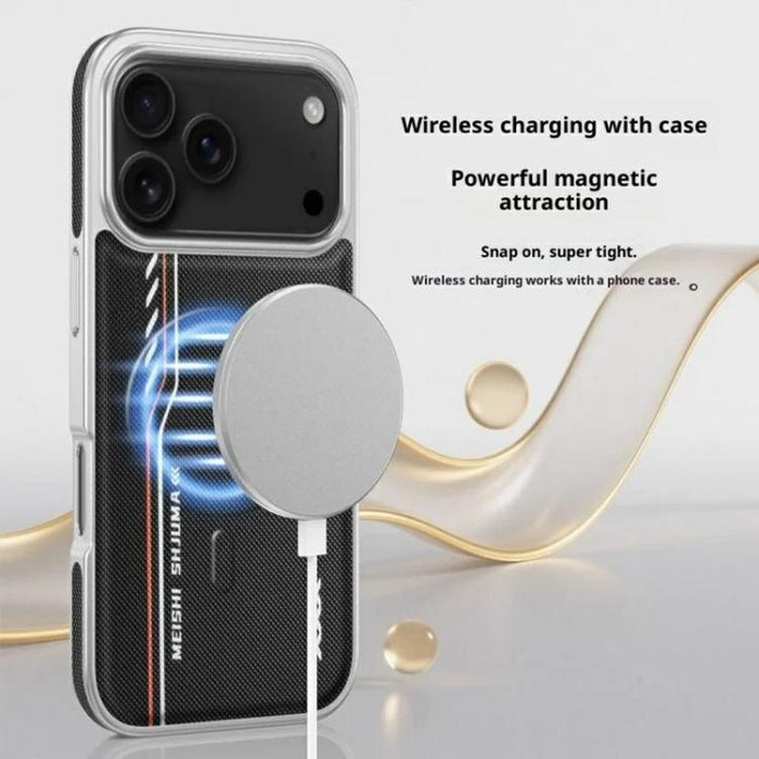 Funda magnética de piel vegana con estampado lineal y textura de diamante para teléfono móvil, For iPhone 17 Pro Max, For iPhone 17 Pro, For iPhone 17, For iPhone Air, For iPhone 16 Pro Max, For iPhone 16 Pro, For iPhone 16, For iPhone 15 Pro Max      ...