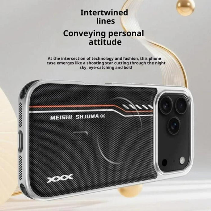 Funda magnética de piel vegana con estampado lineal y textura de diamante para teléfono móvil, For iPhone 17 Pro Max, For iPhone 17 Pro, For iPhone 17, For iPhone Air, For iPhone 16 Pro Max, For iPhone 16 Pro, For iPhone 16, For iPhone 15 Pro Max      ...