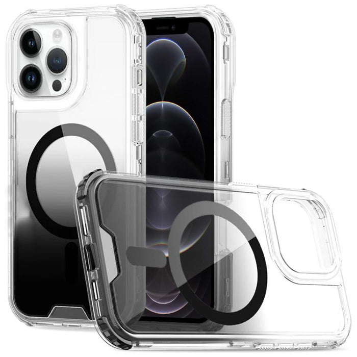 Funda magnética transparente con degradado desmontable para teléfono, For iPhone 13 Pro, For iPhone 12 / 12 Pro, For iPhone 12 Pro Max, For iPhone 11