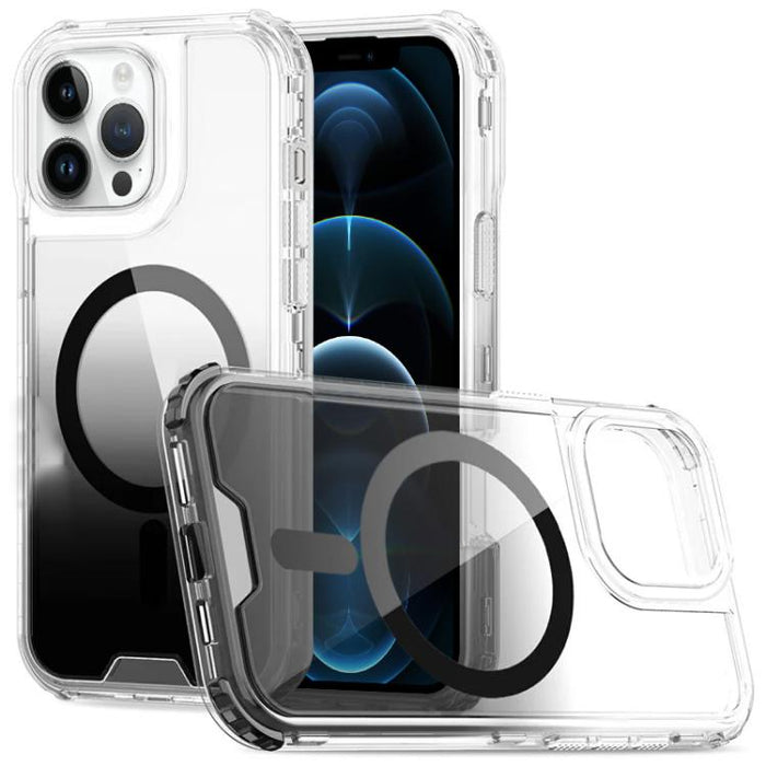Funda magnética transparente con degradado desmontable para teléfono, For iPhone 13 Pro, For iPhone 12 / 12 Pro, For iPhone 12 Pro Max, For iPhone 11