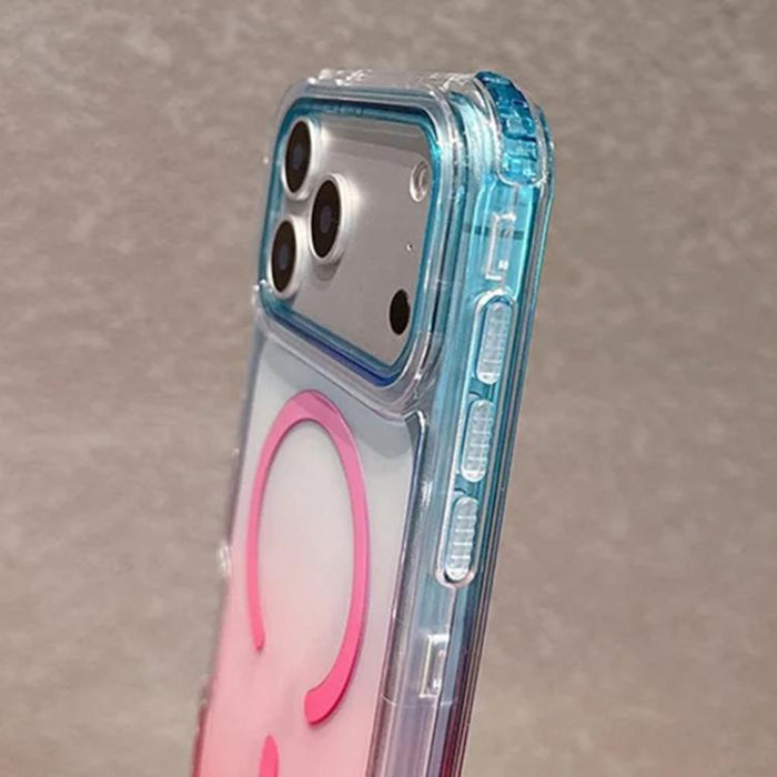 Funda magnética transparente con degradado desmontable para teléfono, For iPhone 13 Pro, For iPhone 12 / 12 Pro, For iPhone 12 Pro Max, For iPhone 11