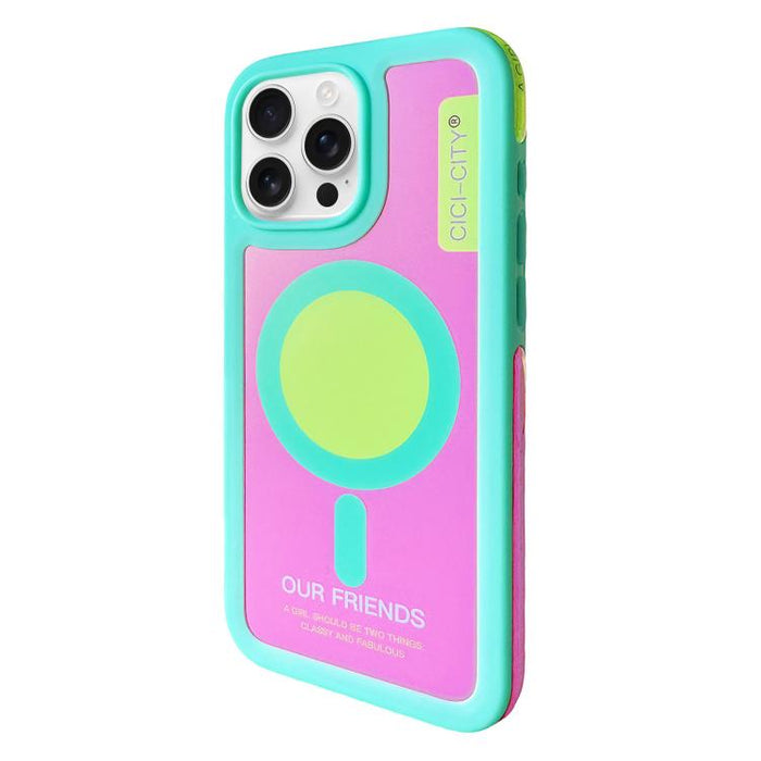 Funda magnética anticolisión para teléfono CICI-CITY CH-59 con dopamina, For iPhone 16 Pro Max, For iPhone 16 Pro, For iPhone 15 Pro Max, For iPhone 15 Pro