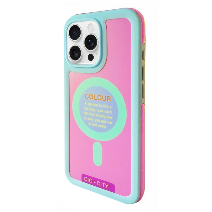 Funda magnética anticolisión para teléfono CICI-CITY CH-59 con dopamina, For iPhone 16 Pro Max, For iPhone 16 Pro, For iPhone 15 Pro Max, For iPhone 15 Pro