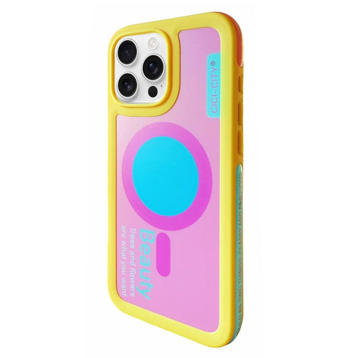 Funda magnética anticolisión para teléfono CICI-CITY CH-59 con dopamina, For iPhone 16 Pro Max, For iPhone 16 Pro, For iPhone 15 Pro Max, For iPhone 15 Pro