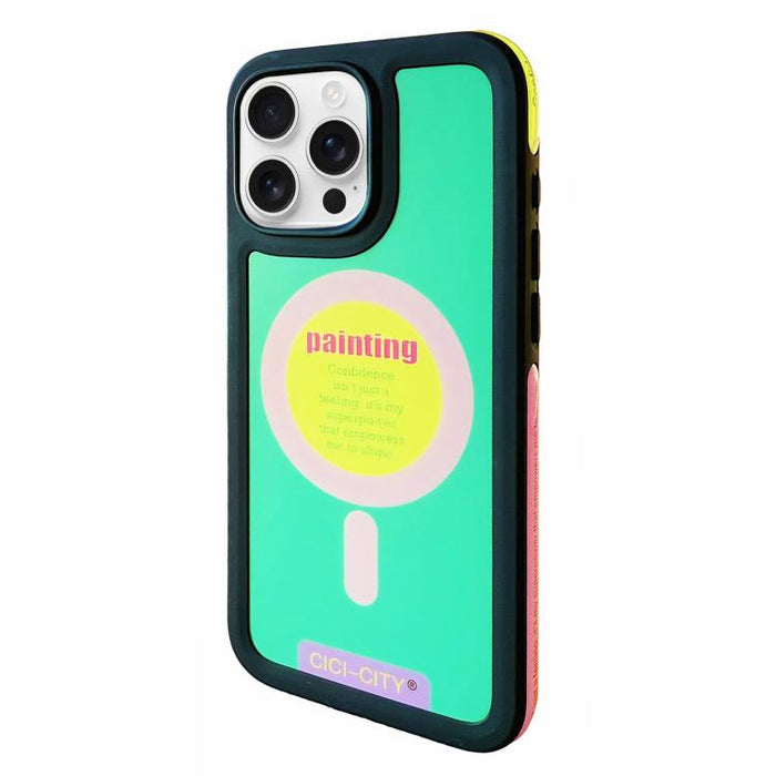 Funda magnética anticolisión para teléfono CICI-CITY CH-59 con dopamina, For iPhone 16 Pro Max, For iPhone 16 Pro, For iPhone 15 Pro Max, For iPhone 15 Pro