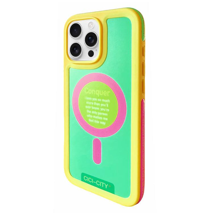 Funda magnética anticolisión para teléfono CICI-CITY CH-59 con dopamina, For iPhone 16 Pro Max, For iPhone 16 Pro, For iPhone 15 Pro Max, For iPhone 15 Pro