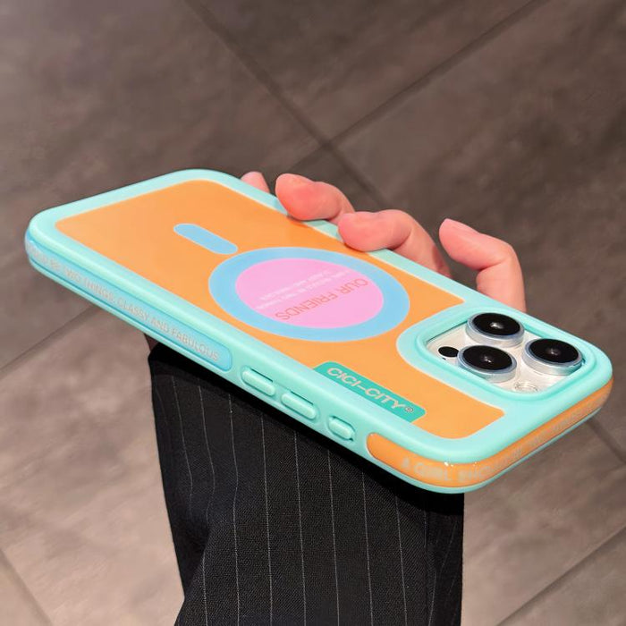 Funda magnética anticolisión para teléfono CICI-CITY CH-59 con dopamina, For iPhone 16 Pro Max, For iPhone 16 Pro, For iPhone 15 Pro Max, For iPhone 15 Pro