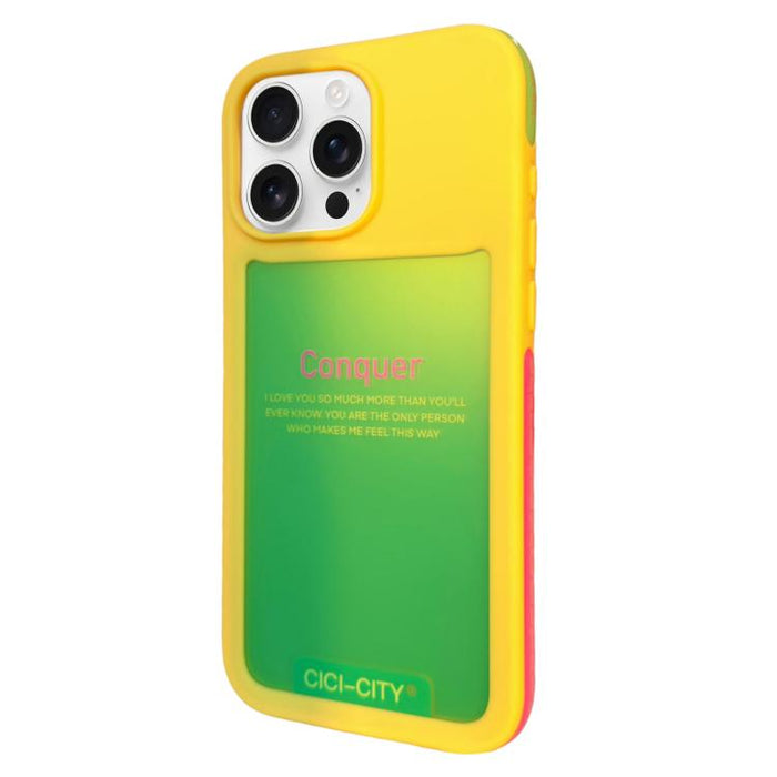 Funda para teléfono CICI-CITY CH-60 Dopamine de doble tono anticolisión, For iPhone 17 Pro Max, For iPhone 17 Pro, For iPhone 17, For iPhone 16 Pro Max, For iPhone 16 Pro, For iPhone 15 Pro Max, For iPhone 15 Pro