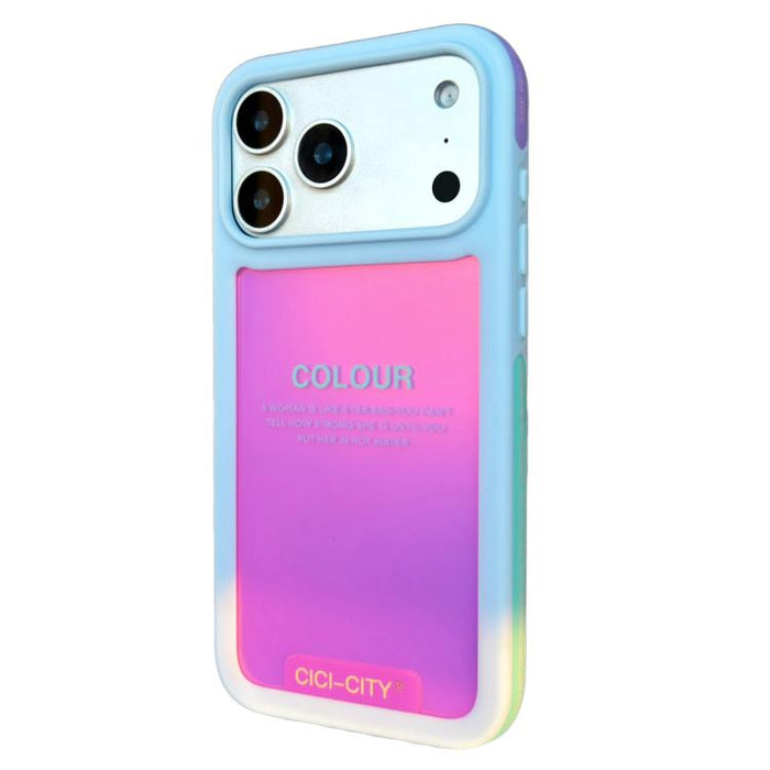Funda para teléfono CICI-CITY CH-60 Dopamine de doble tono anticolisión, For iPhone 17 Pro Max, For iPhone 17 Pro, For iPhone 17, For iPhone 16 Pro Max, For iPhone 16 Pro, For iPhone 15 Pro Max, For iPhone 15 Pro