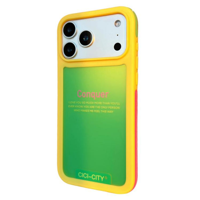Funda para teléfono CICI-CITY CH-60 Dopamine de doble tono anticolisión, For iPhone 17 Pro Max, For iPhone 17 Pro, For iPhone 17, For iPhone 16 Pro Max, For iPhone 16 Pro, For iPhone 15 Pro Max, For iPhone 15 Pro