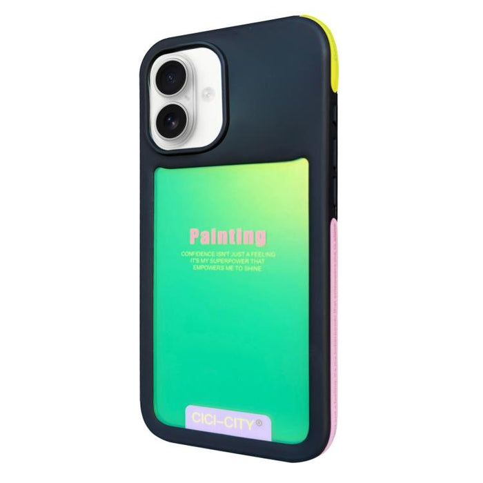 Funda para teléfono CICI-CITY CH-60 Dopamine de doble tono anticolisión, For iPhone 17 Pro Max, For iPhone 17 Pro, For iPhone 17, For iPhone 16 Pro Max, For iPhone 16 Pro, For iPhone 15 Pro Max, For iPhone 15 Pro