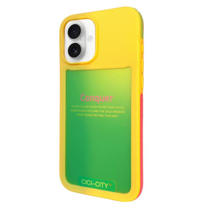 Funda para teléfono CICI-CITY CH-60 Dopamine de doble tono anticolisión, For iPhone 17 Pro Max, For iPhone 17 Pro, For iPhone 17, For iPhone 16 Pro Max, For iPhone 16 Pro, For iPhone 15 Pro Max, For iPhone 15 Pro
