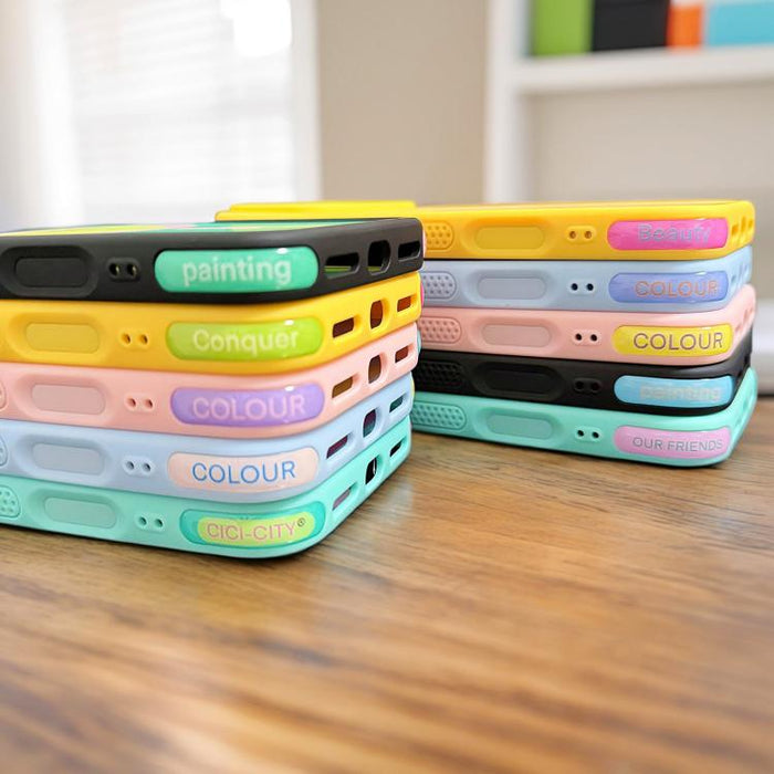 Funda para teléfono CICI-CITY CH-60 Dopamine de doble tono anticolisión, For iPhone 17 Pro Max, For iPhone 17 Pro, For iPhone 17, For iPhone 16 Pro Max, For iPhone 16 Pro, For iPhone 15 Pro Max, For iPhone 15 Pro